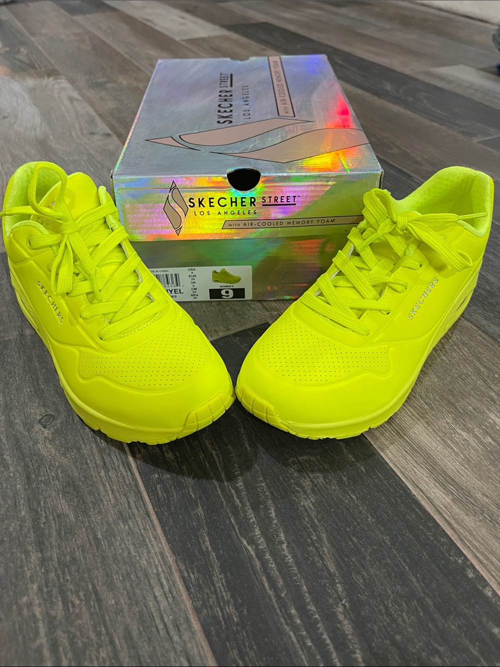 Skechers Women’s Neon Lime Athletic Sneakers